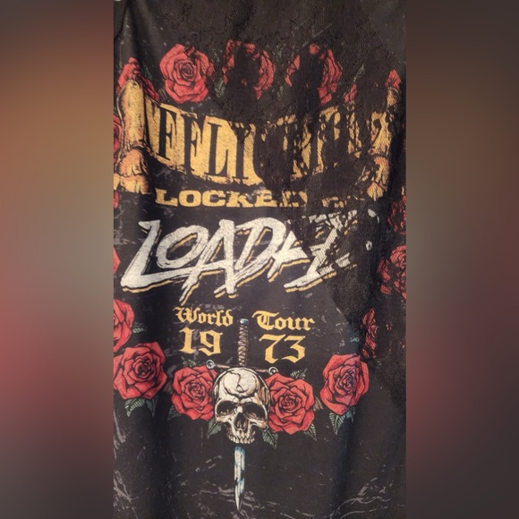 Affliction Women's NIGHTRAIN Guns N Roses Tank Top in Black size Small - Picture 6 of 9